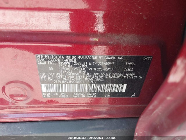 Toyota Rav4 Xle 2023 2T3W1RFV4PW298914 Image 9