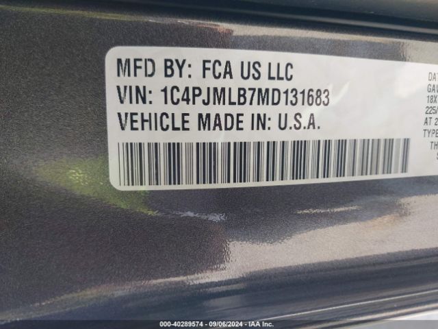 1C4PJMLB7MD131683 Jeep Cherokee Altitude 4x4