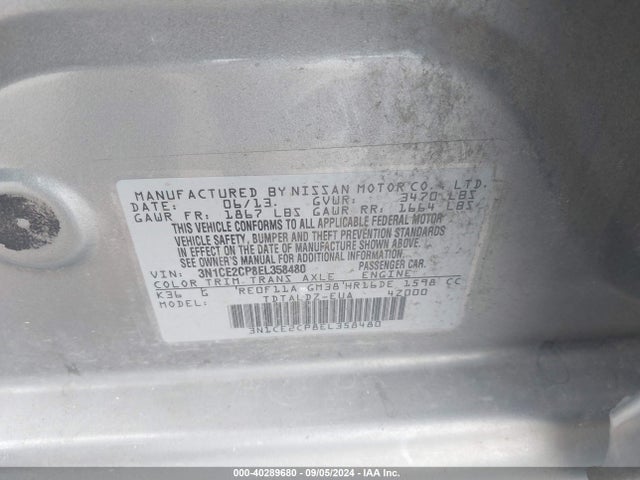 Nissan Versa Note S (sr)/s Plus/sv 2014 3N1CE2CP8EL358480 Image 9