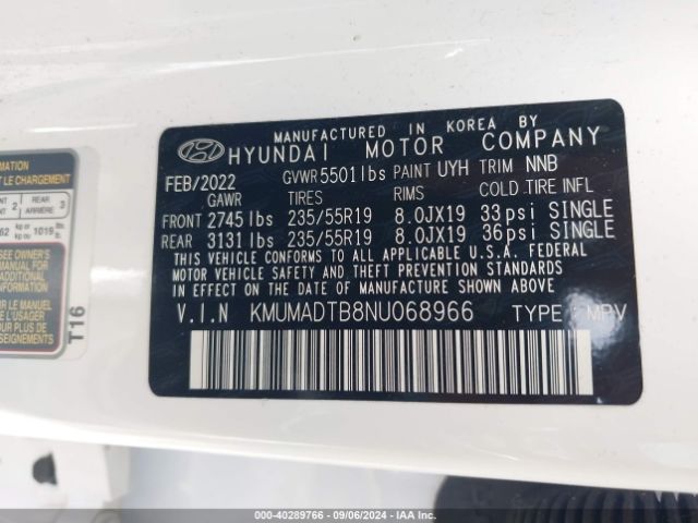KMUMADTB8NU068966 Genesis Gv70 2.5t Awd