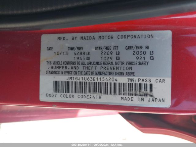 JM1GJ1U63E1154204 Mazda Mazda6 I Sport