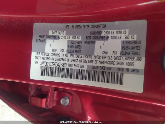 JM1DKFC79K0427252 Mazda Cx-3 Touring