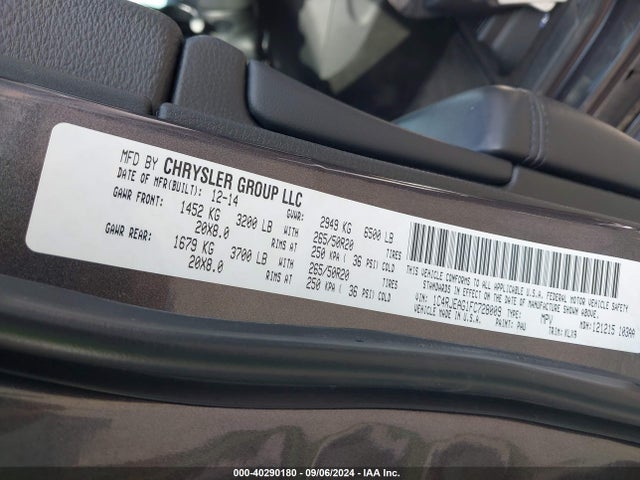 1C4RJEAG1FC728009 Jeep Grand Cherokee Altitude