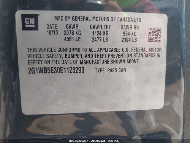 2G1WB5E30E1123290 Chevrolet Impala Limited Lt