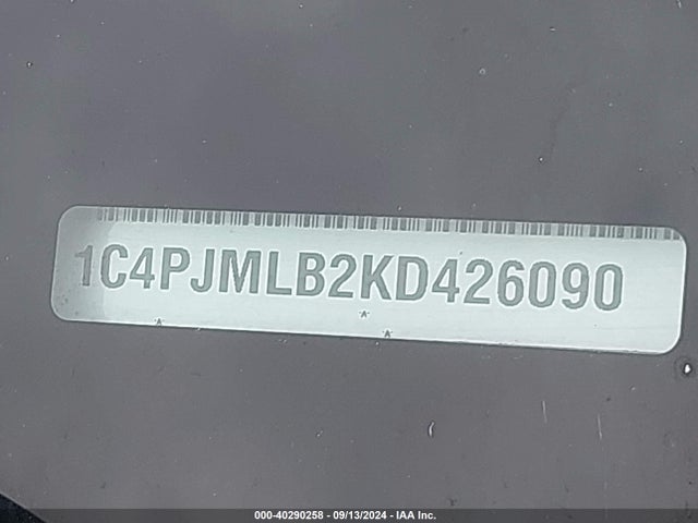 1C4PJMLB2KD426090 Jeep Cherokee Altitude 4x4