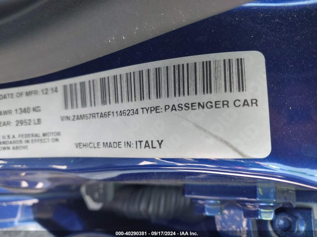 ZAM57RTA6F1146234 Maserati Ghibli S Q4