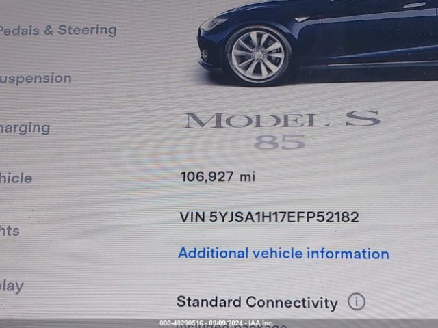 5YJSA1H17EFP52182 Tesla Model S P85