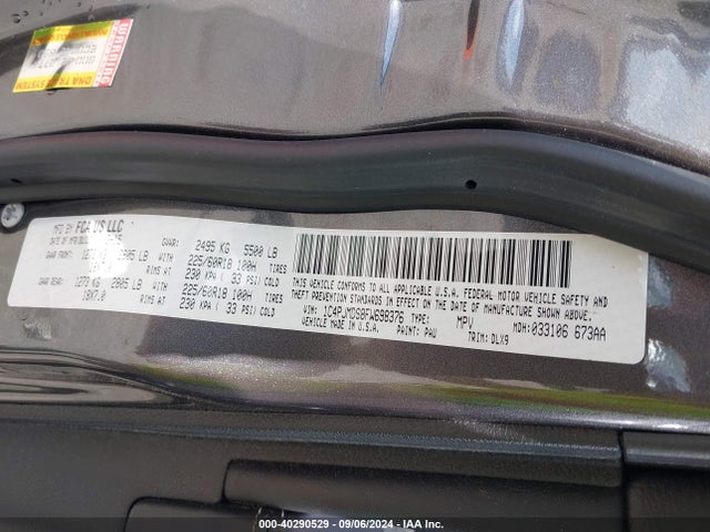 1C4PJMDS8FW698376 Jeep Cherokee Limited