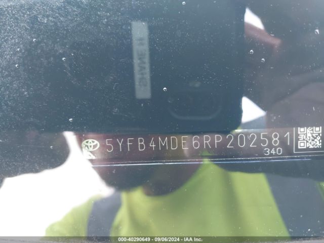 5YFB4MDE6RP202581 Toyota COROLLA LE