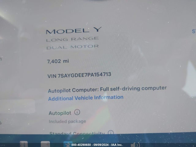 2023 TESLA MODEL Y 7SAYGDEE7PA154713 Photo 6