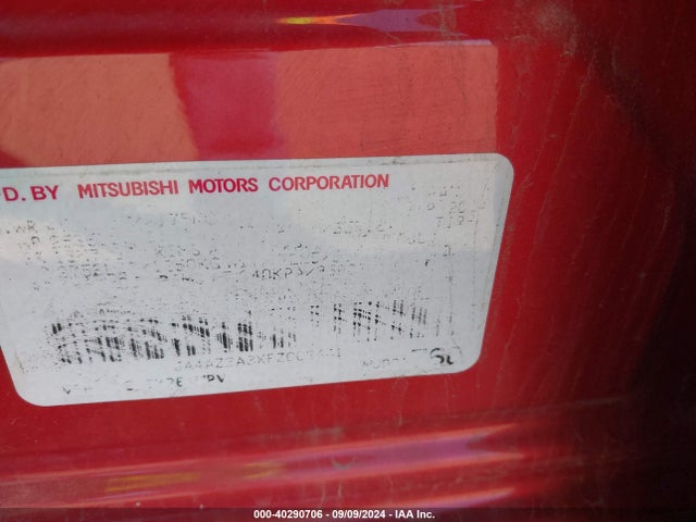 Mitsubishi Outlander Se 2015 JA4AZ3A3XFZ006441 Image 9