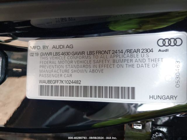 WAUBEGFF7K1024482 Audi A3 45 Premium