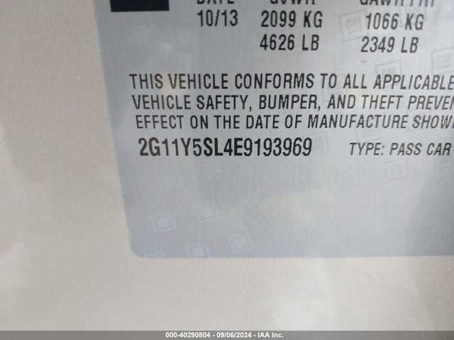 Chevrolet Impala 1ls 2014 2G11Y5SL4E9193969 Image 9