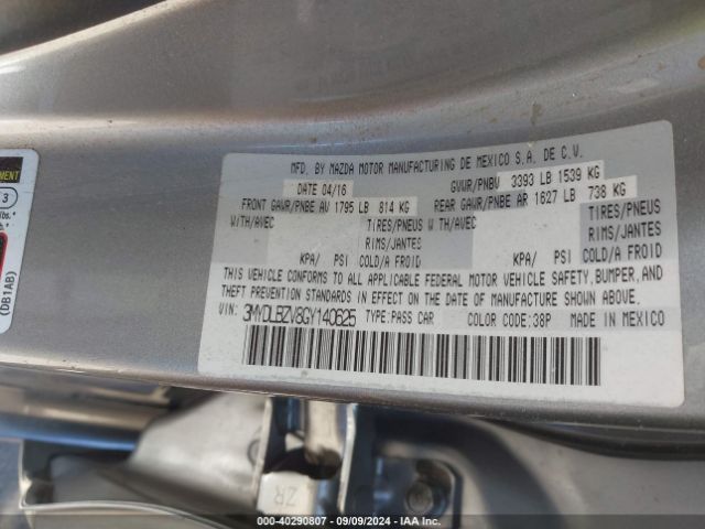 3MYDLBZV8GY140625 Scion IA