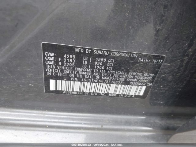 4S3GTAB65J3710637 Subaru Impreza 2.0i Premium