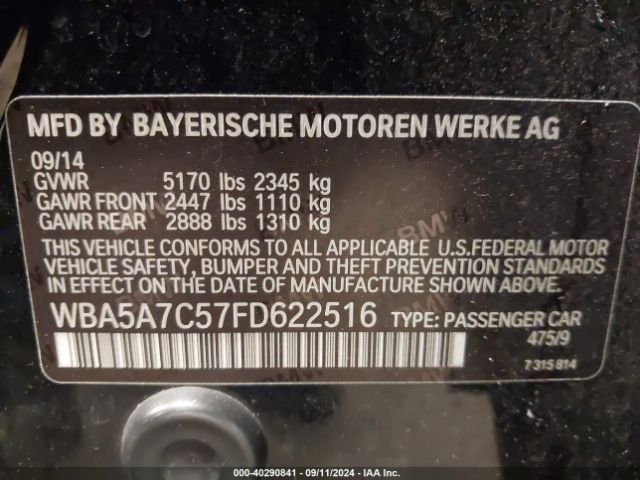WBA5A7C57FD622516 BMW 528i Xdrive