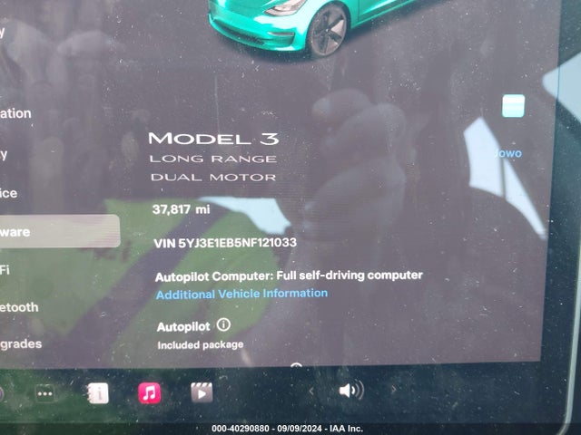 2022 TESLA MODEL 3 5YJ3E1EB5NF121033 Photo 6