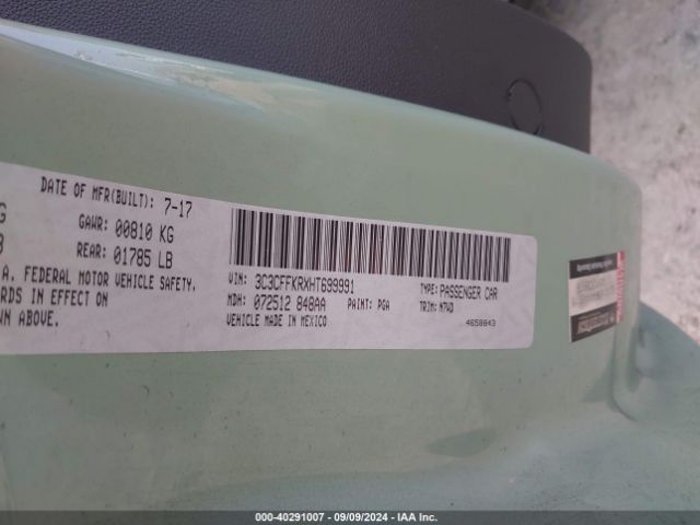 3C3CFFKRXHT699991 Fiat 500 POP