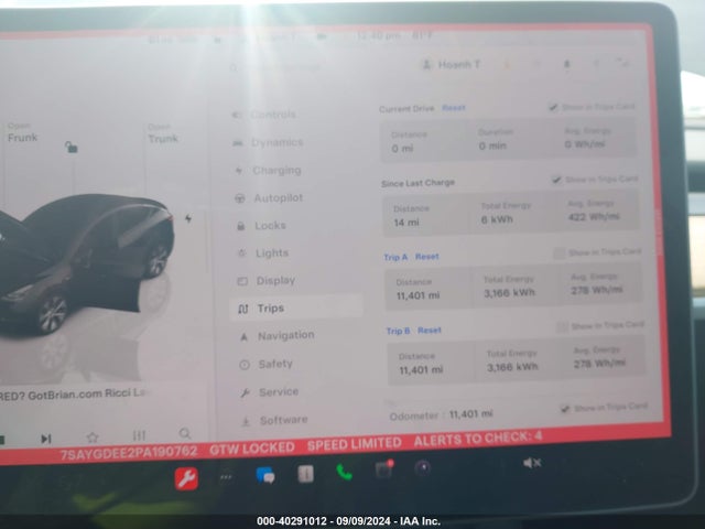 2023 TESLA MODEL Y 7SAYGDEE2PA190762 Photo 6