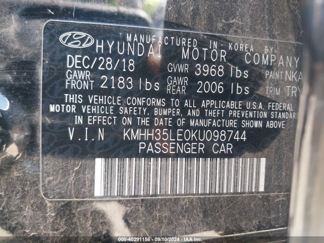 Hyundai ELANTRA GT 2019 KMHH35LE0KU098744 Image 9