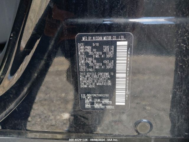 JN8AY2NC7H9503161 Nissan ARMADA SV