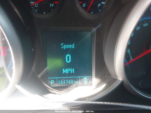 2012 Chevrolet Cruze Lt მანქანა იყიდება აუქციონზე, vin: 1G1PE5SC2C7308327, აუქციონის ნომერი: 40291375