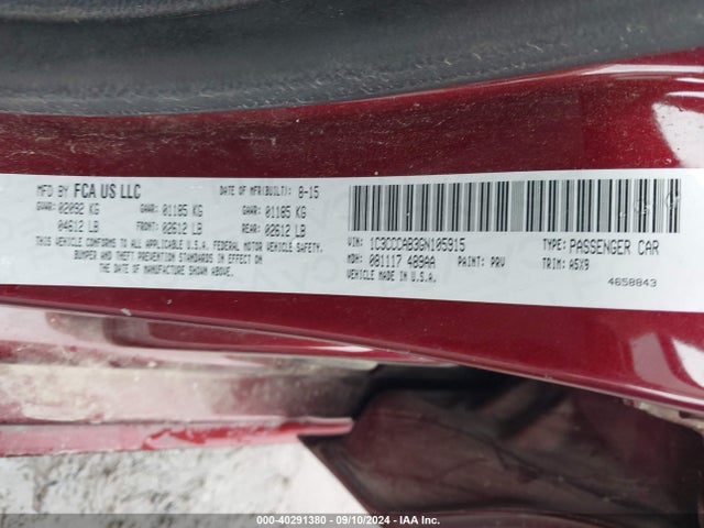 Chrysler 200 Limited 2016 1C3CCCAB3GN105915 Image 9