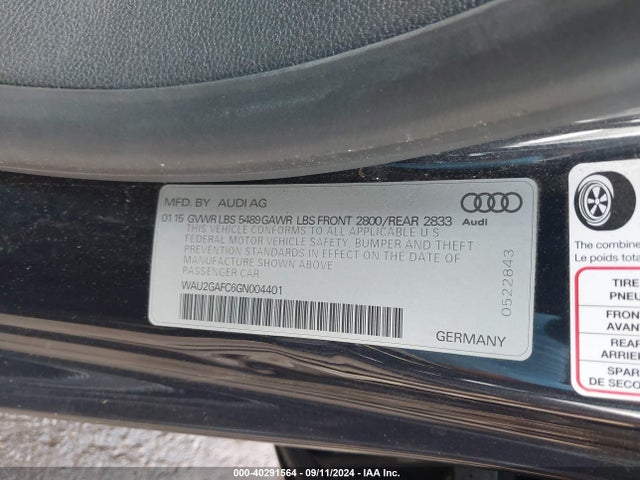 WAU2GAFC6GN004401 Audi A7 3.0t Premium Plus