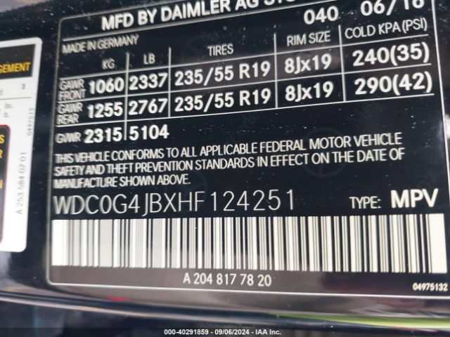WDC0G4JBXHF124251 Mercedes-Benz GLC 300