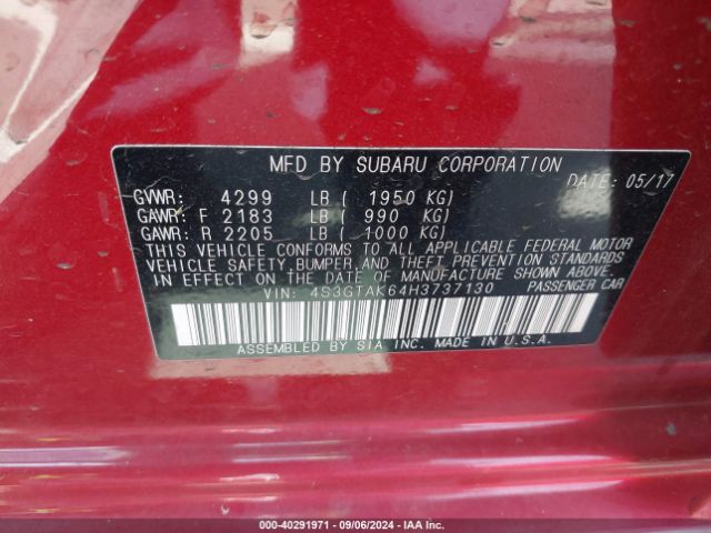 4S3GTAK64H3737130 Subaru Impreza 2.0i Sport