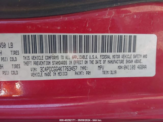 3C4PDCGG4KT763457 Dodge Journey Crossroad