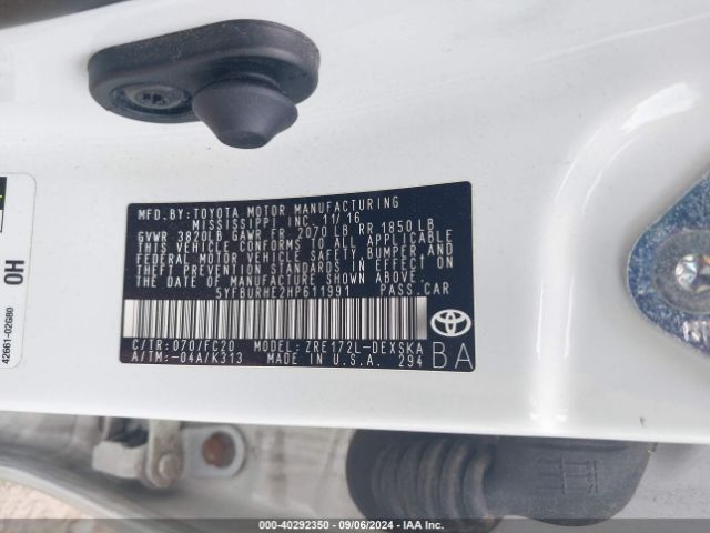5YFBURHE2HP611991 Toyota COROLLA SE