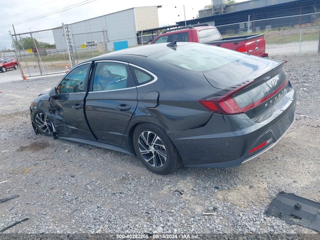 Hyundai Sonata Blue 2021 KMHL24JJ1MA030674 Image 3