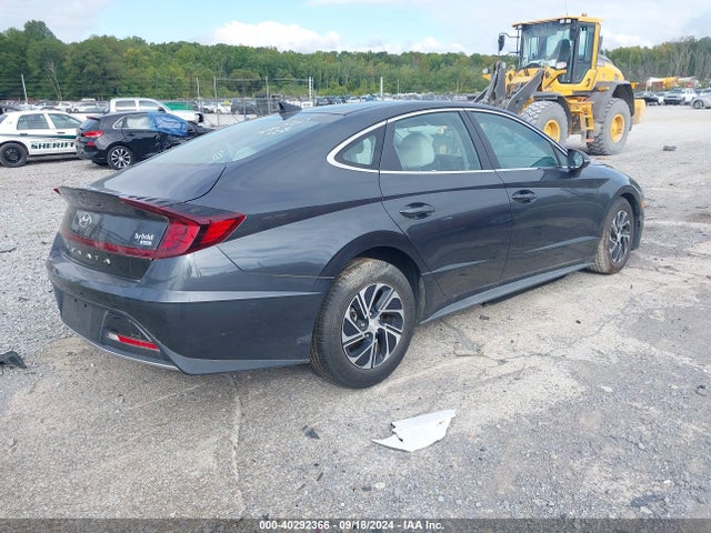 Hyundai Sonata Blue 2021 KMHL24JJ1MA030674 Image 4