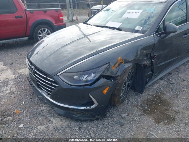 Hyundai Sonata Blue 2021 KMHL24JJ1MA030674 Image 6