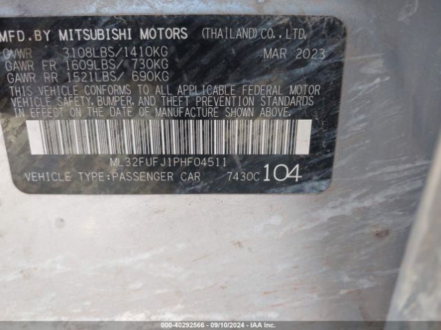 ML32FUFJ1PHF04511 Mitsubishi Mirage G4 Black Edition/es/le