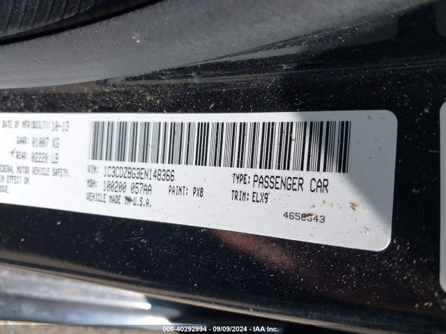 Dodge Avenger R/t 2014 1C3CDZBG3EN148366 Image 9