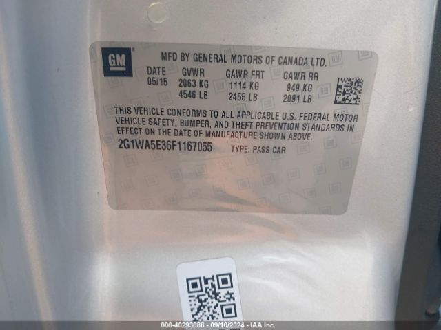 2G1WA5E36F1167055 Chevrolet Impala Limited Ls