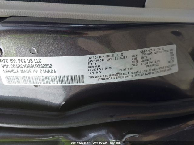 2C4RC1DG0LR262252 Chrysler Voyager Lxi