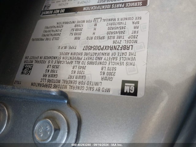 LRBFZNR4XPD054507 Buick Envision Essence Fwd