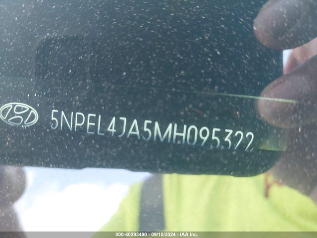 5NPEL4JA5MH095322 Hyundai SONATA SEL