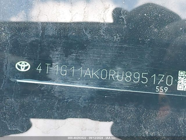 4T1G11AK0RU895170 Toyota CAMRY SE