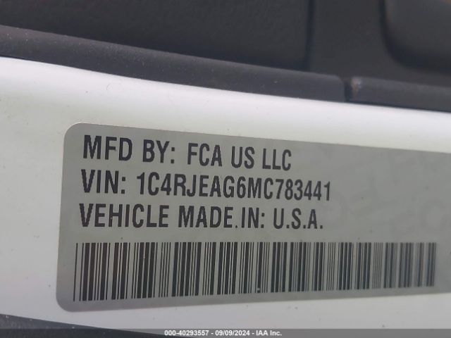 1C4RJEAG6MC783441 Jeep Grand Cherokee Laredo X 4x2