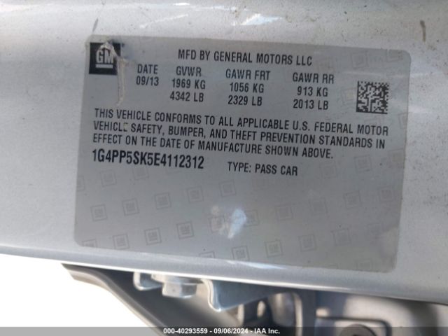 1G4PP5SK5E4112312 Buick Verano