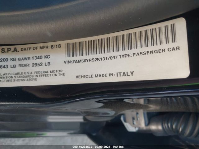 ZAM56YRS2K1317097 Maserati Quattroporte S Q4 Gransport