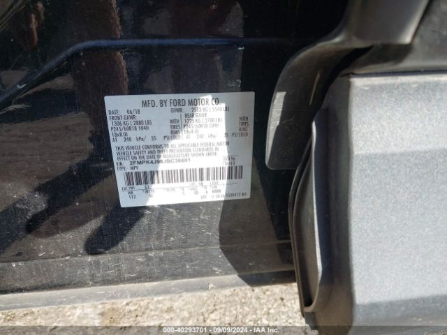 2FMPK4J98JBC36601 Ford EDGE SEL