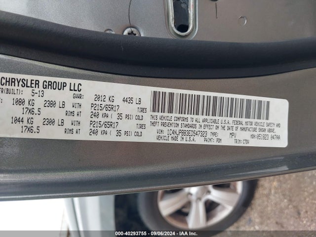 Jeep Patriot Sport 2014 1C4NJPBB3ED547323 Image 9