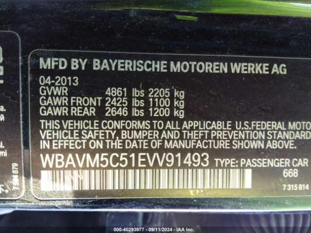 WBAVM5C51EVV91493 BMW X1 Xdrive35i