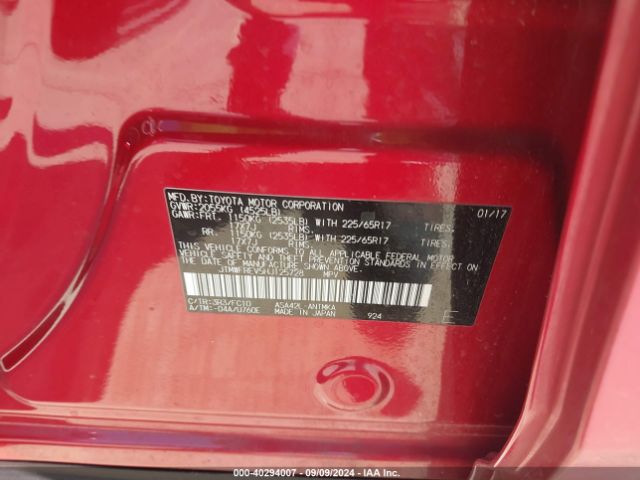 JTMWFREV5HJ125728 Toyota Rav4 Xle
