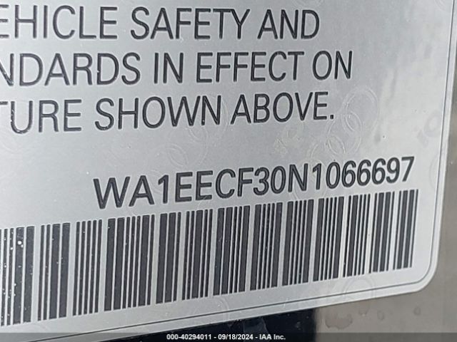 WA1EECF30N1066697 Audi Q3 Premium Plus 45 Tfsi S Line Quattro Tiptronic